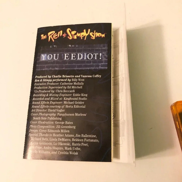 Vtg 1993 Ren And Stimpy Show You  Eediot Cassette Tape - Picture 9 of 11